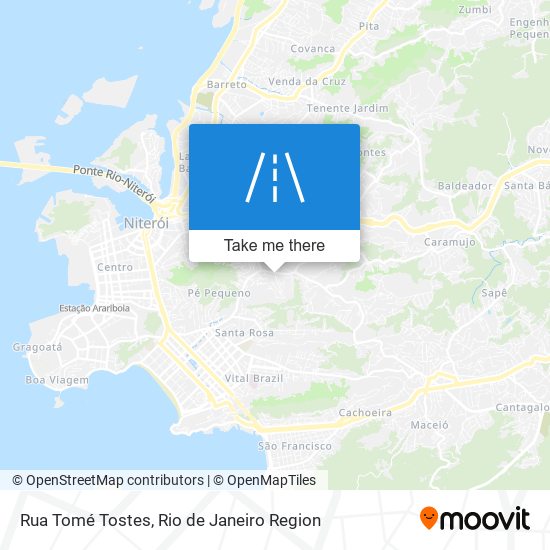 Mapa Rua Tomé Tostes