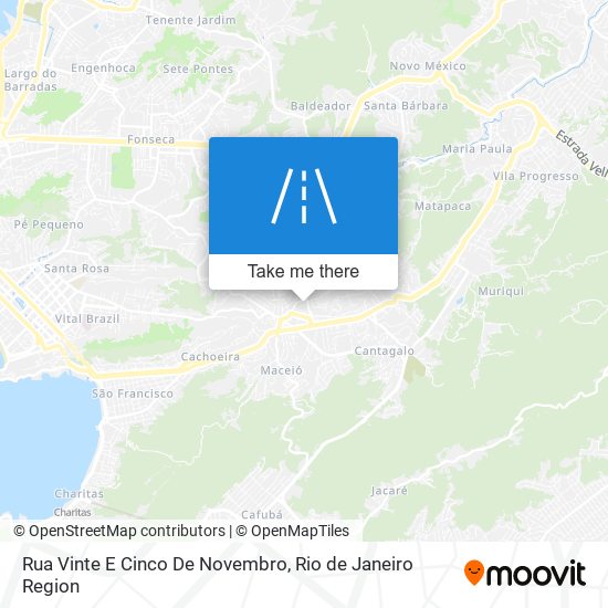 Mapa Rua Vinte E Cinco De Novembro