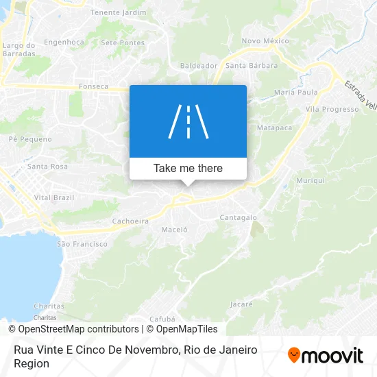 Rua Vinte E Cinco De Novembro map