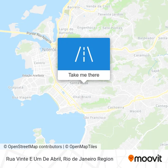 Rua Vinte E Um De Abril map