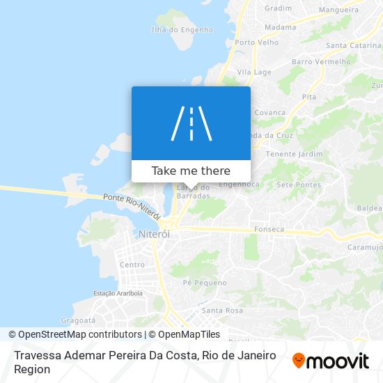 Mapa Travessa Ademar Pereira Da Costa