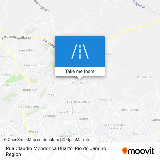Rua Cláudio Mendonça Duarte map
