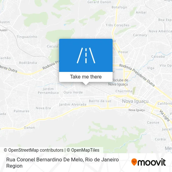 Rua Coronel Bernardino De Melo map