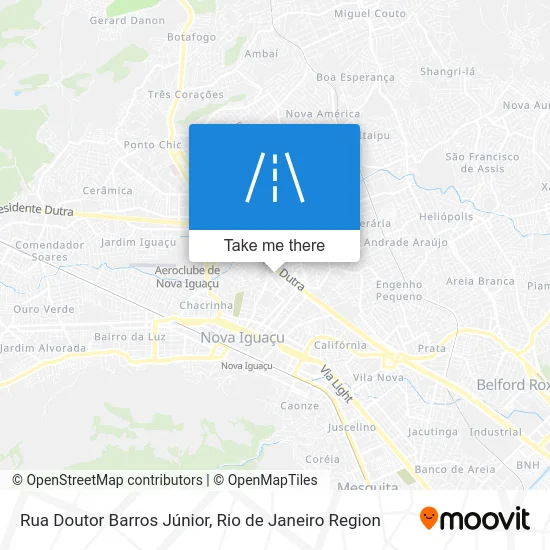 Rua Doutor Barros Júnior map