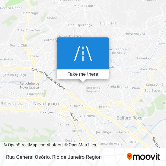 Rua General Osório map