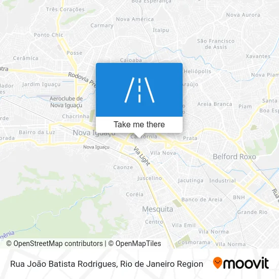 Rua João Batista Rodrigues map