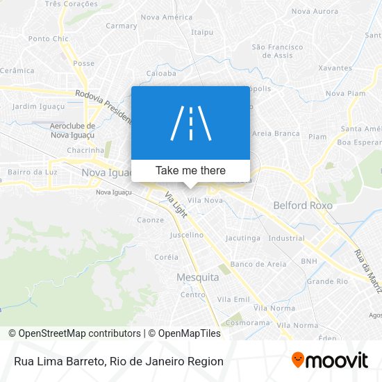 Rua Lima Barreto map
