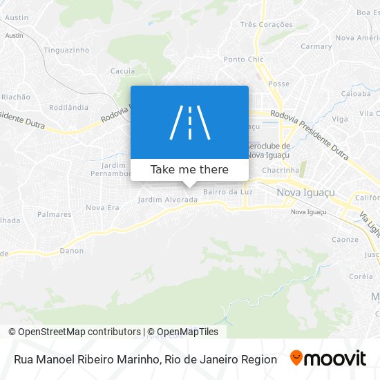 Mapa Rua Manoel Ribeiro Marinho