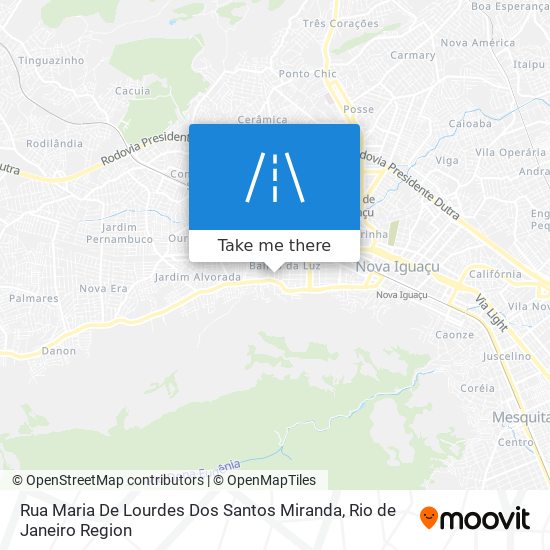 Mapa Rua Maria De Lourdes Dos Santos Miranda