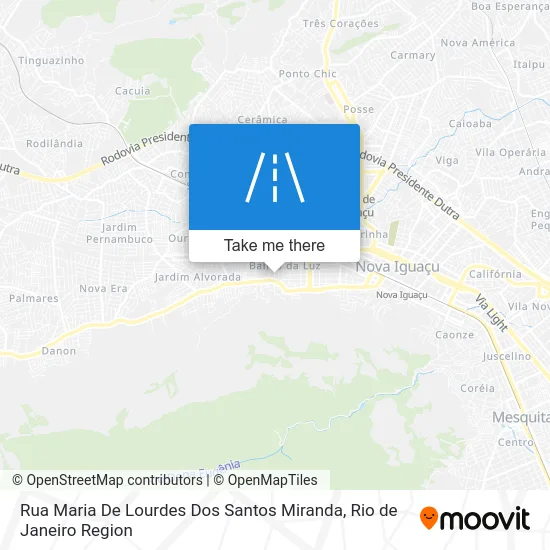 Rua Maria De Lourdes Dos Santos Miranda map