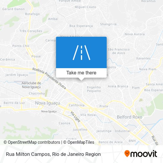 Rua Milton Campos map