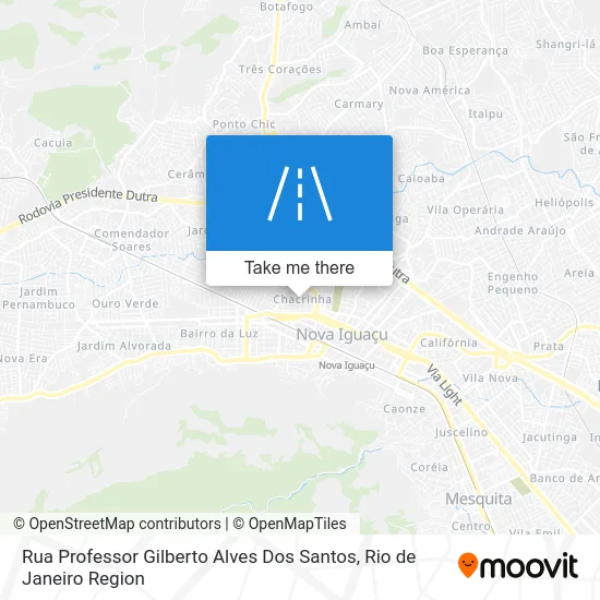 Rua Professor Gilberto Alves Dos Santos map
