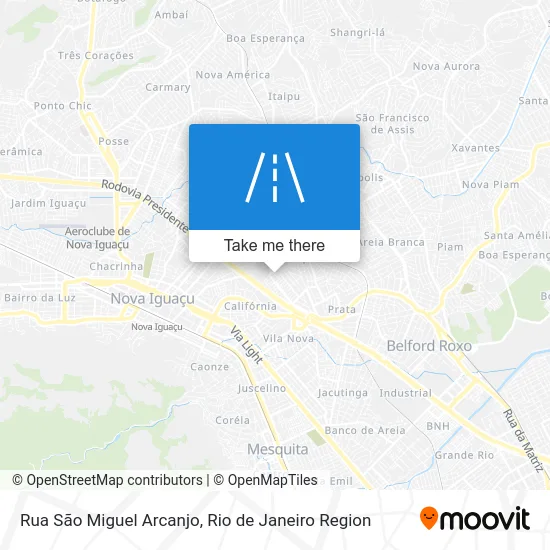 Rua São Miguel Arcanjo map