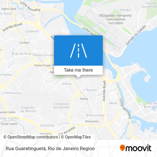 Rua Guaratinguetá map