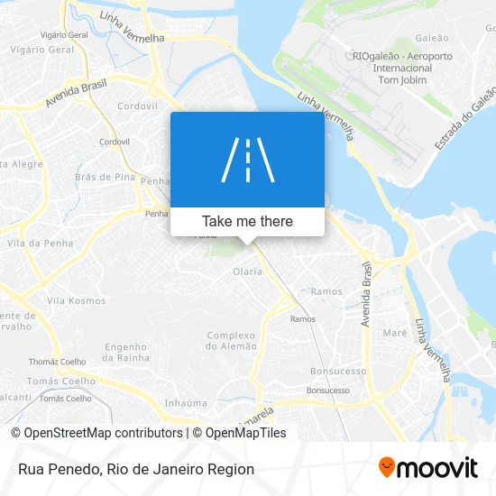 Rua Penedo map