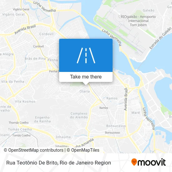 Rua Teotônio De Brito map