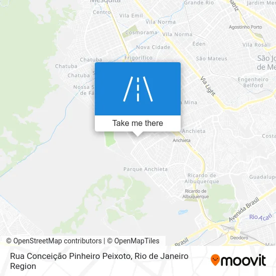 Rua Conceição Pinheiro Peixoto map