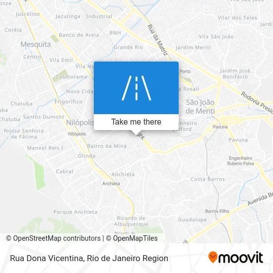 Rua Dona Vicentina map