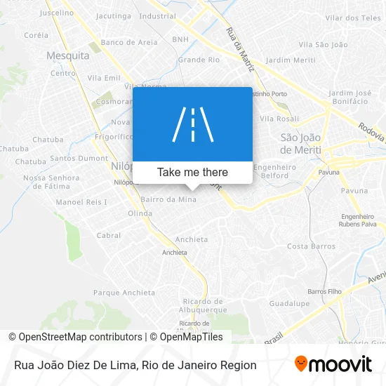Rua João Diez De Lima map