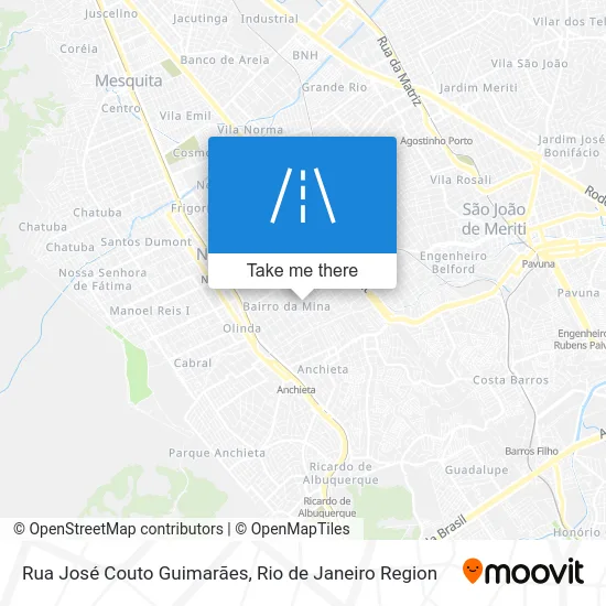 Rua José Couto Guimarães map