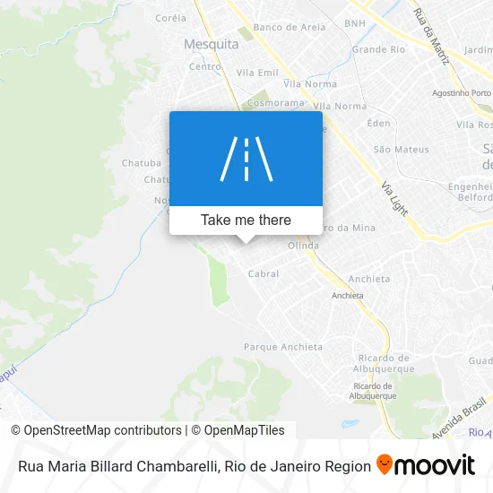 Rua Maria Billard Chambarelli map