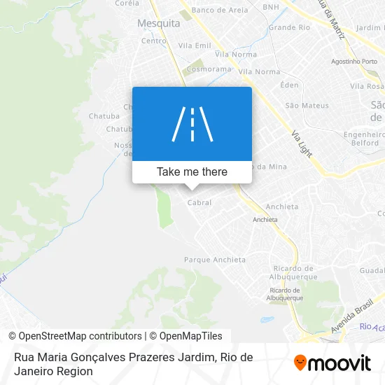 Rua Maria Gonçalves Prazeres Jardim map