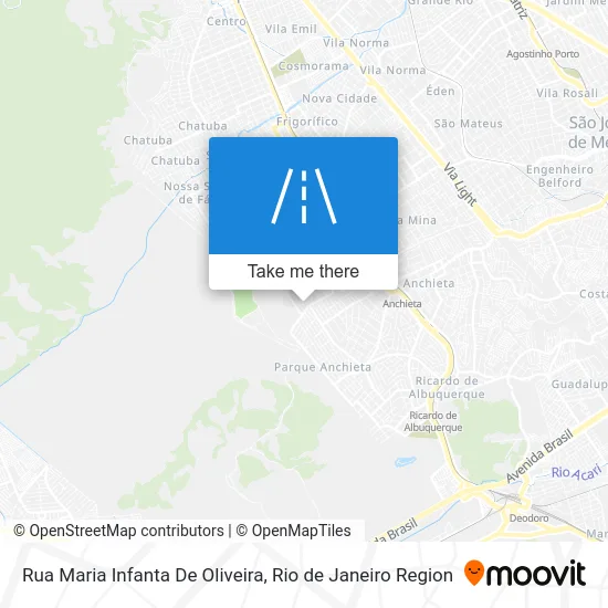 Rua Maria Infanta De Oliveira map