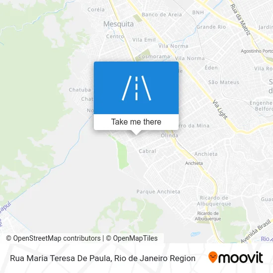 Rua Maria Teresa De Paula map