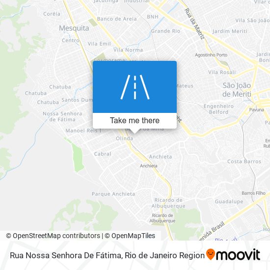 Mapa Rua Nossa Senhora De Fátima