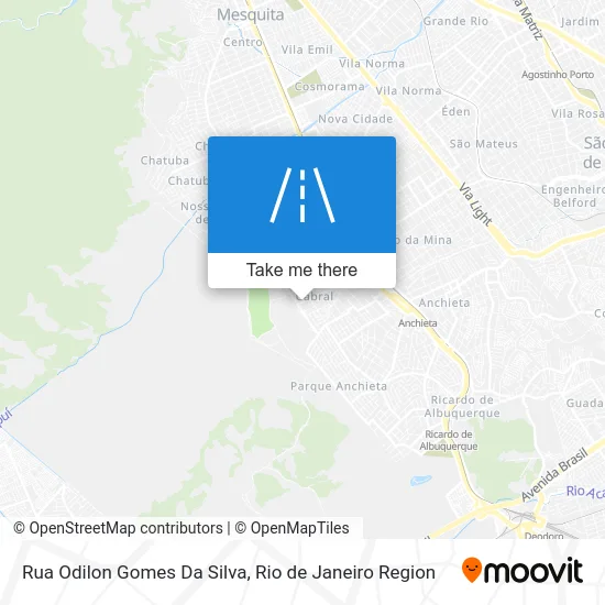 Rua Odilon Gomes Da Silva map
