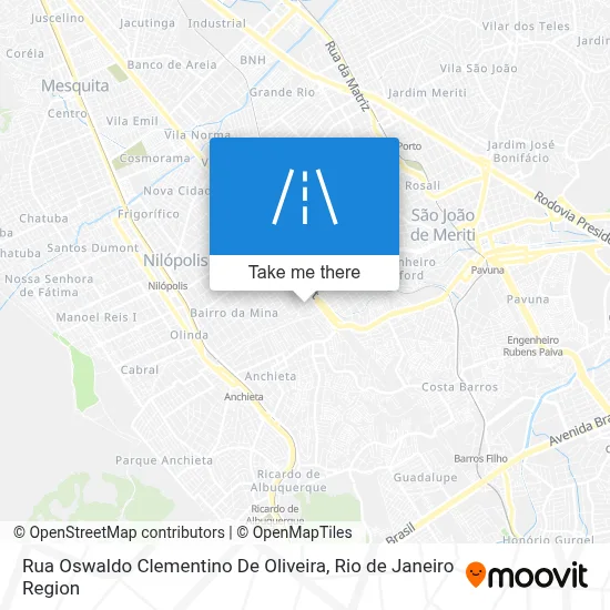 Rua Oswaldo Clementino De Oliveira map