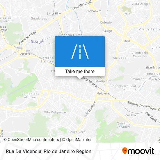 Rua Da Vicência map