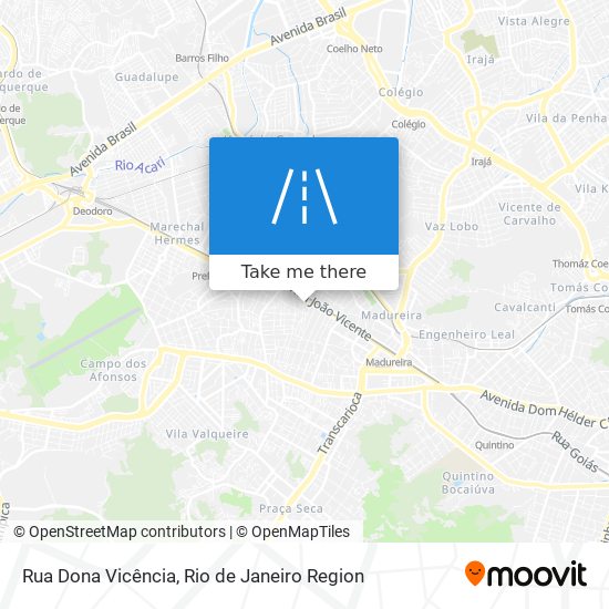 Rua Dona Vicência map