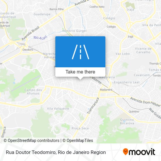 Rua Doutor Teodomiro map