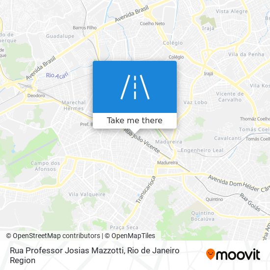 Rua Professor Josias Mazzotti map