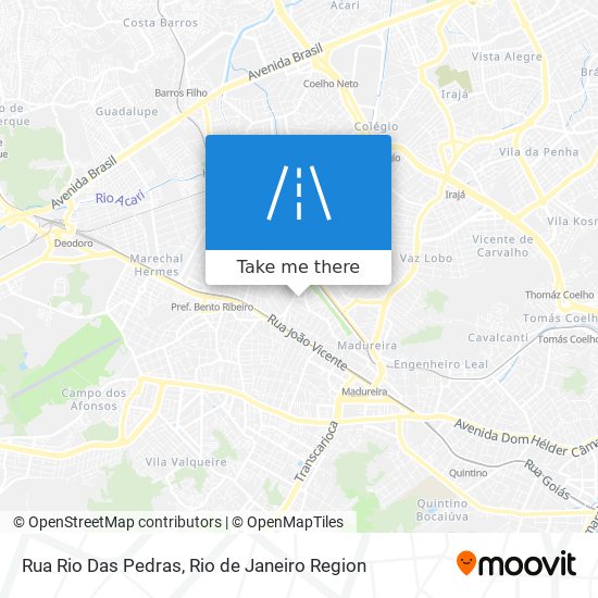 Rua Rio Das Pedras map