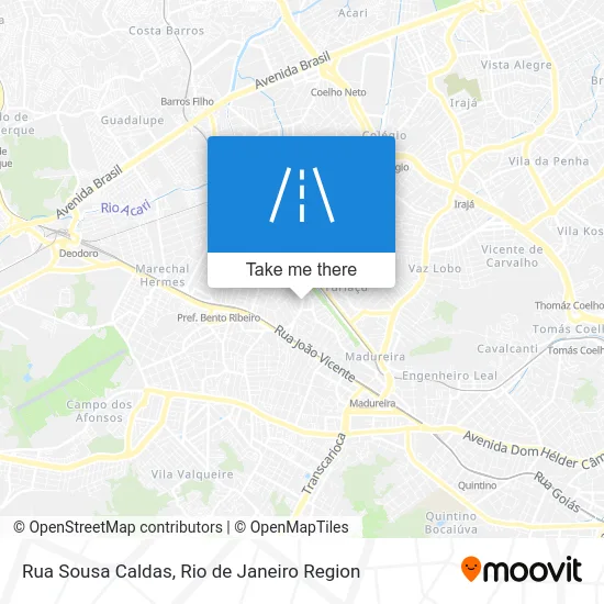 Rua Sousa Caldas map