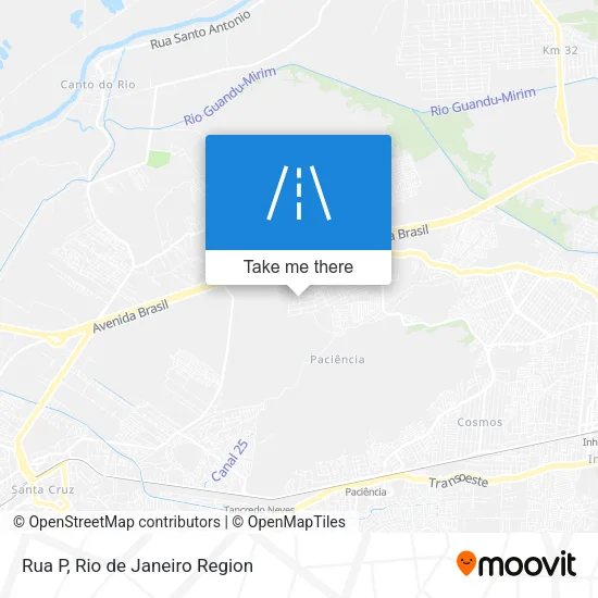 Rua P map