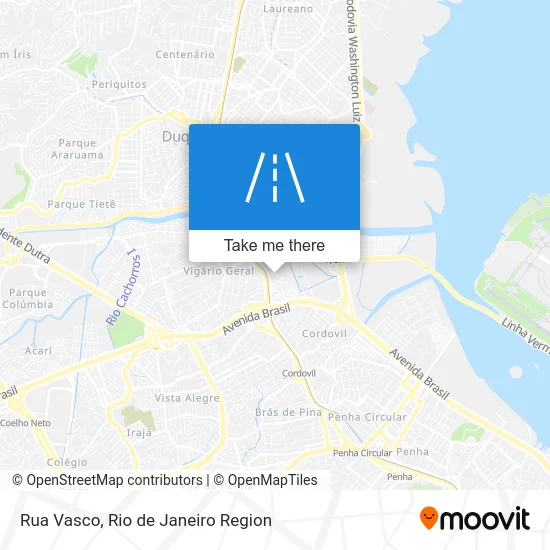 Rua Vasco map