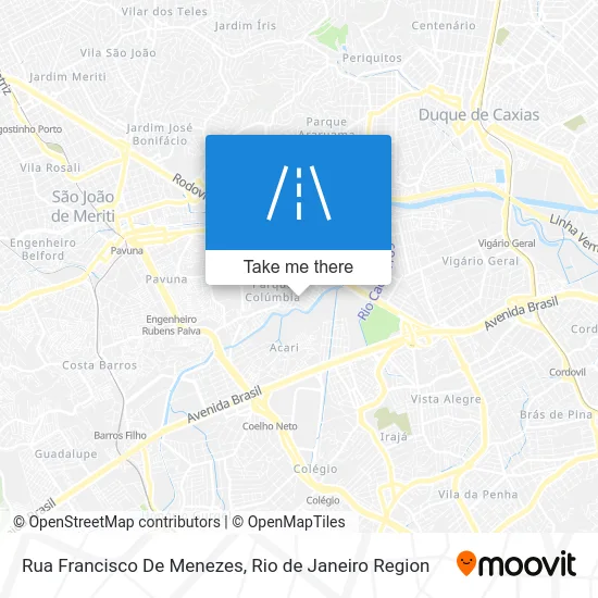 Rua Francisco De Menezes map