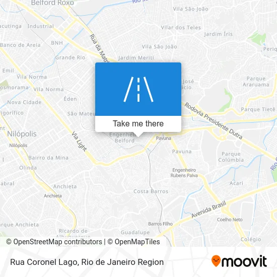 Rua Coronel Lago map