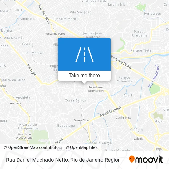 Rua Daniel Machado Netto map