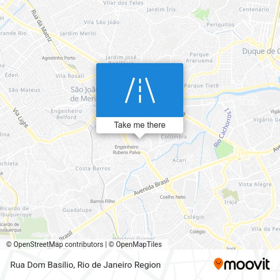 Rua Dom Basílio map