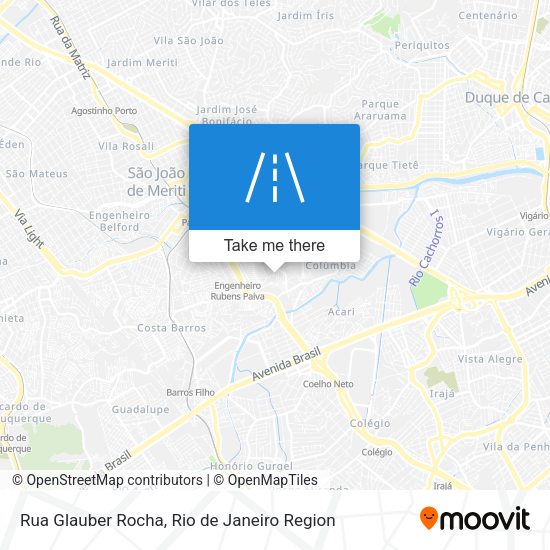 Rua Glauber Rocha map