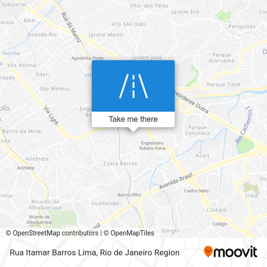 Rua Itamar Barros Lima map