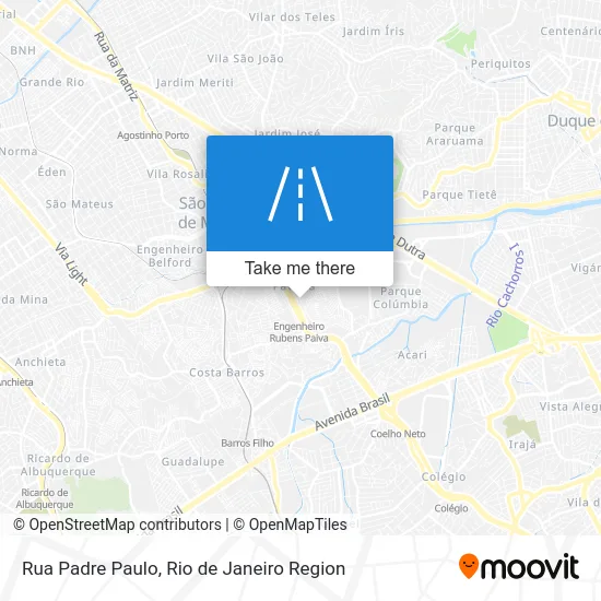 Rua Padre Paulo map