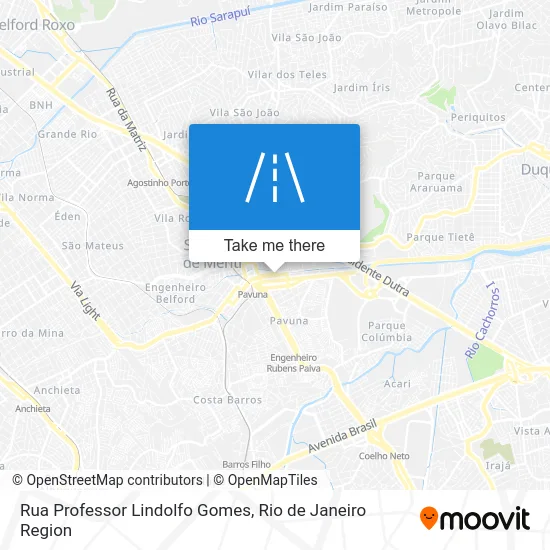 Rua Professor Lindolfo Gomes map