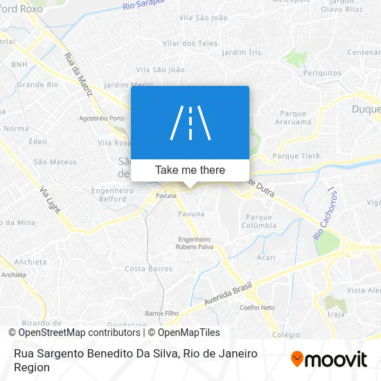 Rua Sargento Benedito Da Silva map