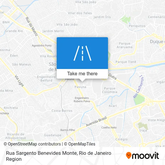 Rua Sargento Benevides Monte map