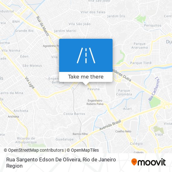 Mapa Rua Sargento Edson De Oliveira